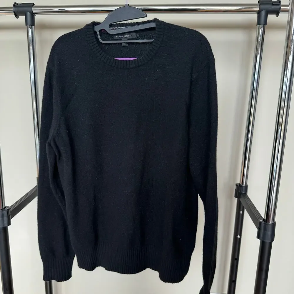 Banana Republic Men's Crewneck Sweater Merino Wool‎ L